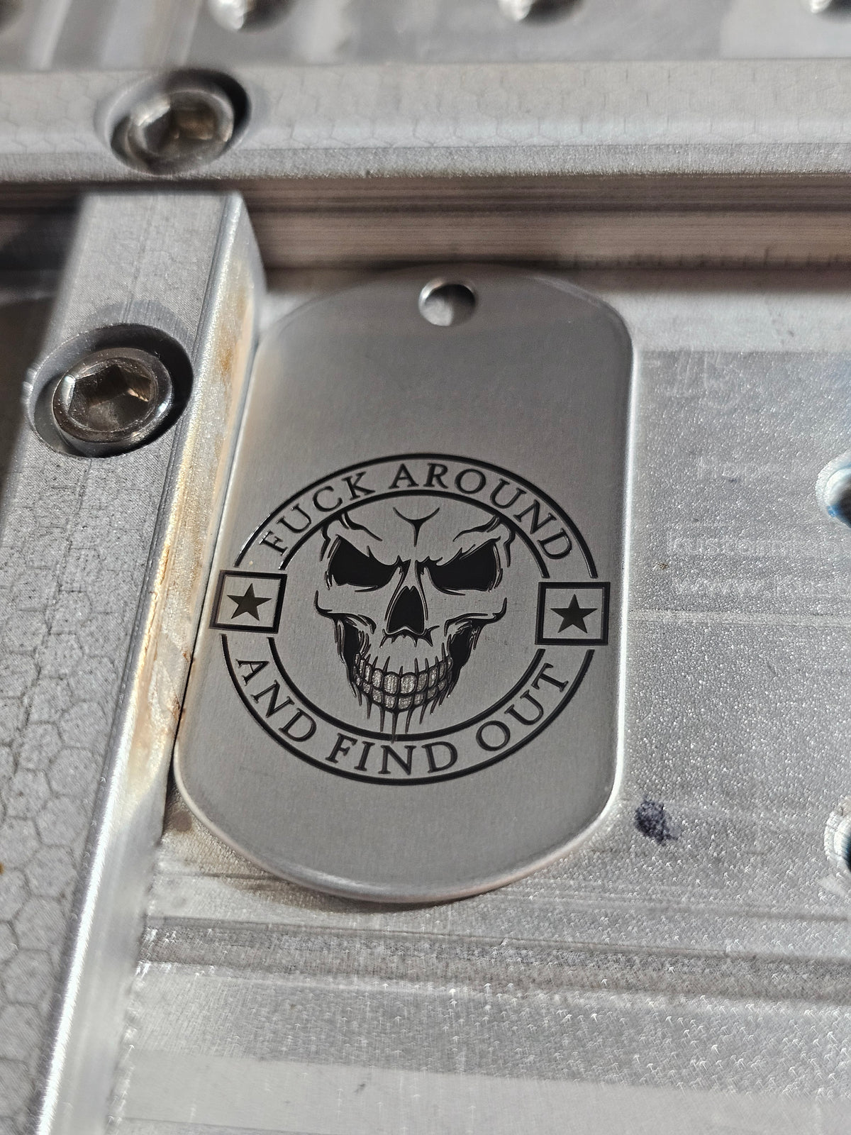 Custom Laser Engraved Stainless Steel Dog Tag
