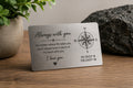 Personalized Laser Engraved Stainless Steel Wallet Card